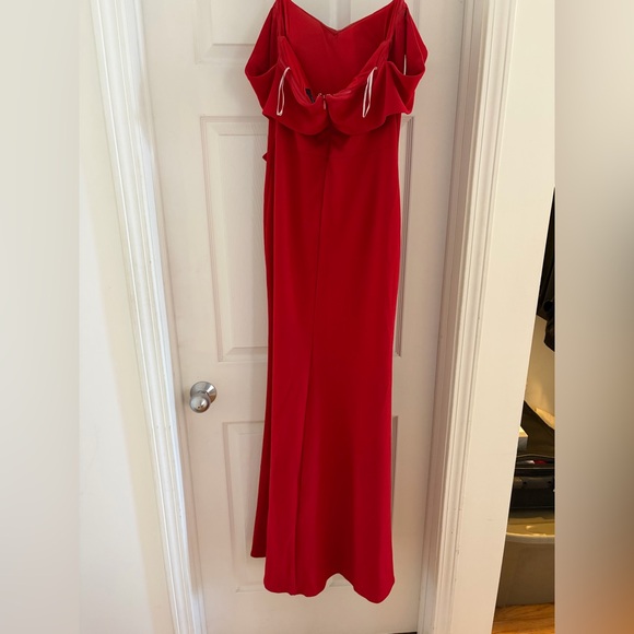 Lulu's Off-the-Shoulder Red Ruffle Dress - Picture 2 of 3